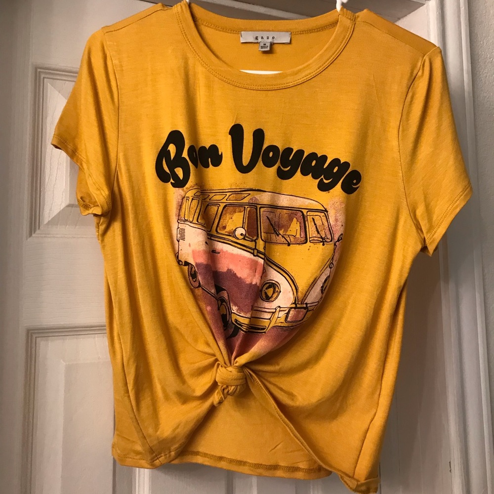 Yellow tee